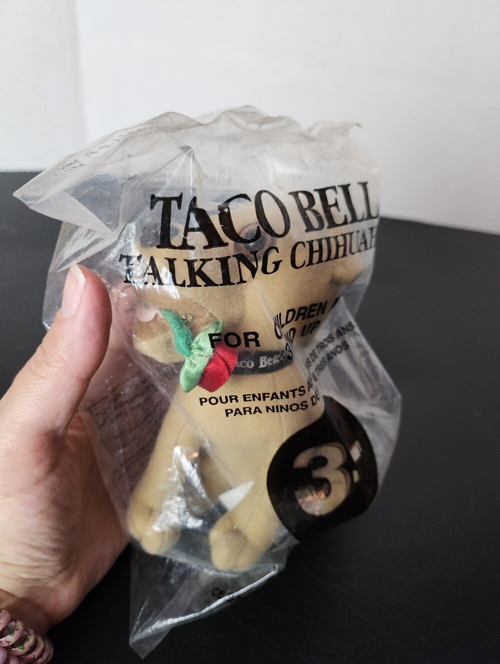 Vintage Taco Bell Chihuahua Talking dog stuffed animal plush toy.